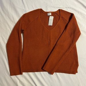 A&F burnt orange sweater
